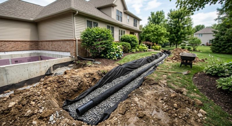 Exterior Drainage Installation in Birmingham, AL