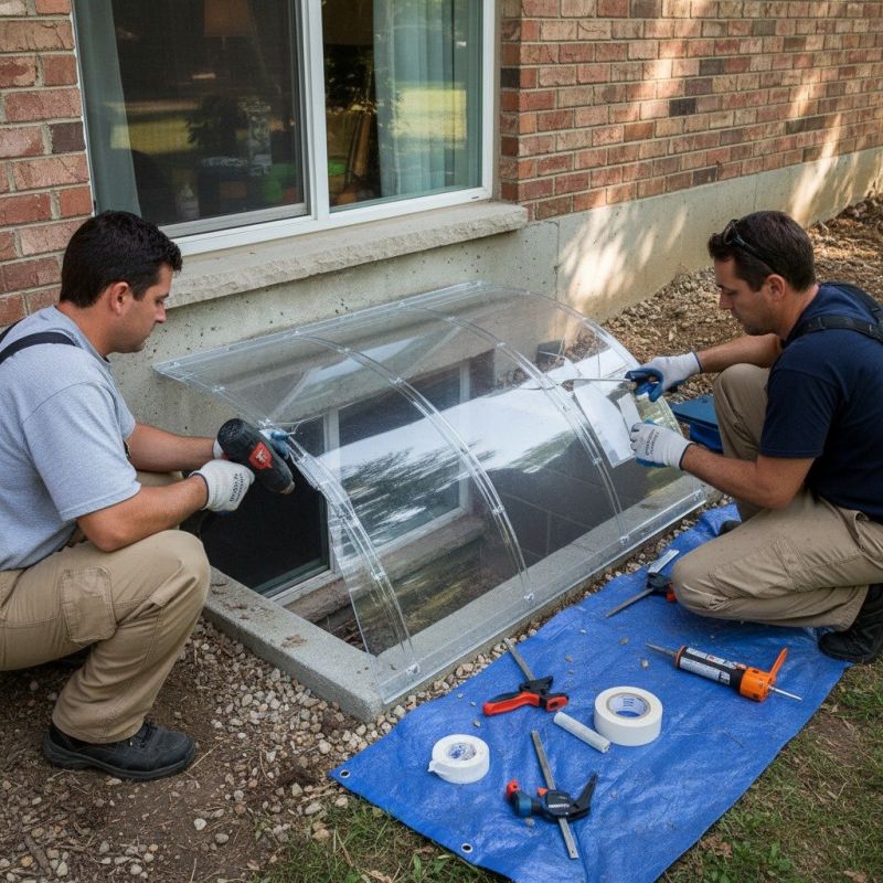 Window Well Cover Installation in Conroe, TX